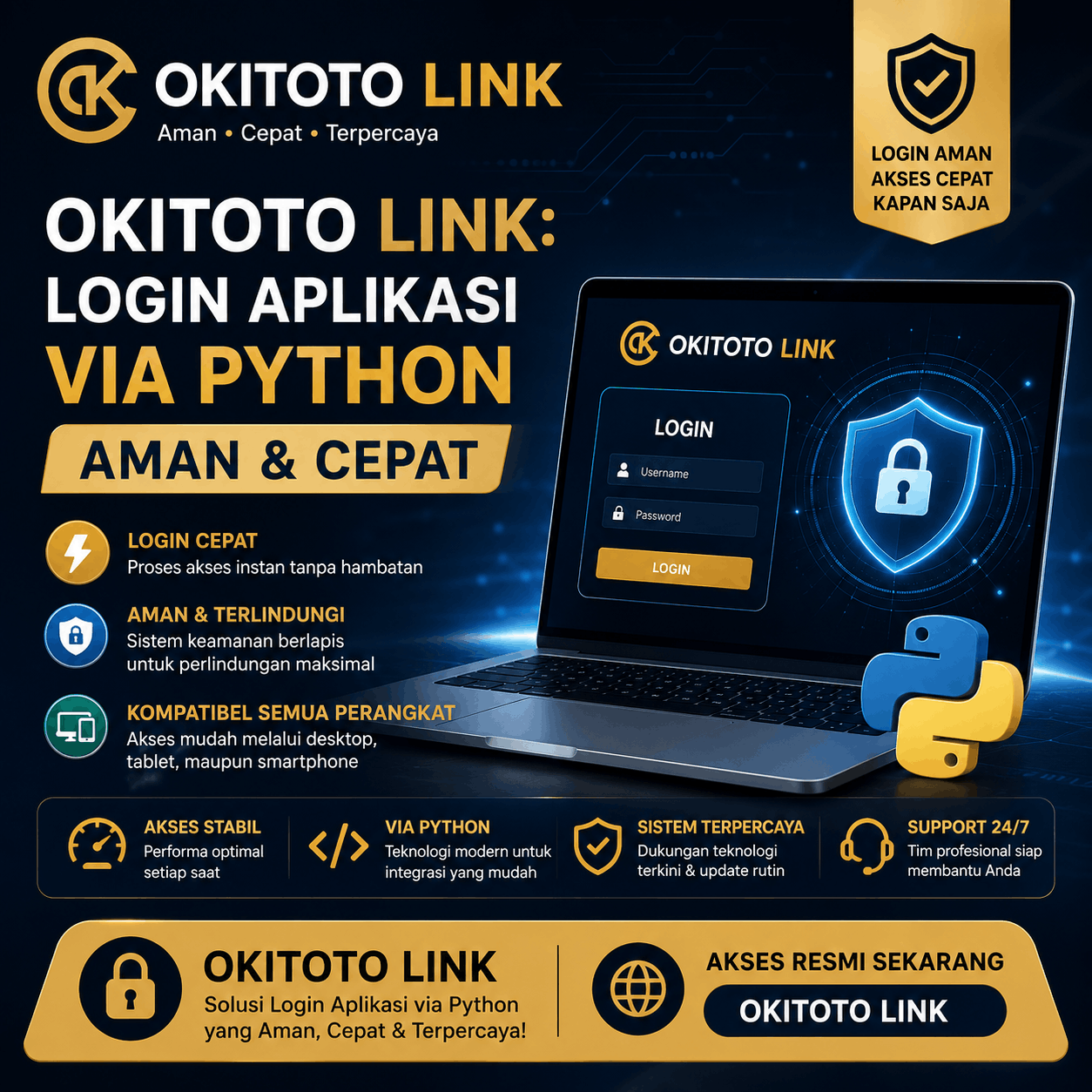 Okitoto Link Bisa Login Aplikasi Via Python Paling Aman Dan Cepat
